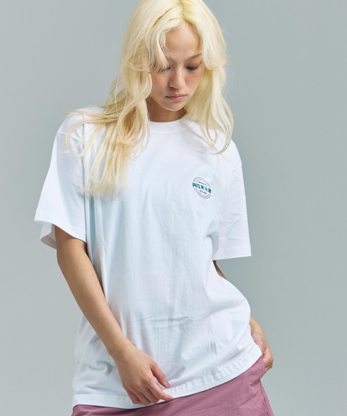 Duckster(ダックスター)の「952408 阿左美冷蔵コラボS/STEE(かき氷と白玉)(Tシャツ/カットソー・メンズ・ホワイト/スモーキーグリーン系/ライトグレー・L/M/XL)」の6枚目の写真