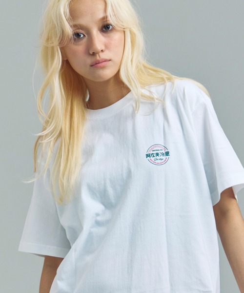 Duckster(ダックスター)の「952408 阿左美冷蔵コラボS/STEE(かき氷と白玉)(Tシャツ/カットソー・メンズ・ホワイト/スモーキーグリーン系/ライトグレー・L/M/XL)」の4枚目の写真