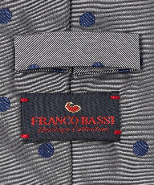 FRANCO BASSI(フランコバッシ)の「<FRANCO BASSI>ジャガード ドット ネクタイ(ネクタイ・メンズ・パープル/グレー系・FREE)」の8枚目の写真