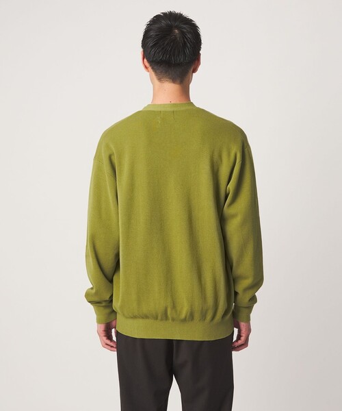 green label relaxing(グリーンレーベルリラクシング)の「コットン カシミヤ ミラノリブ Vネック カーディガン -ハンドウォッシャブル-(カーディガン/ボレロ・メンズ・マスタード/ブラック/ブラウン・S/M/L/XL)」の13枚目の写真