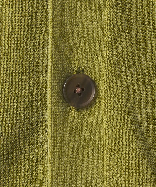 green label relaxing(グリーンレーベルリラクシング)の「コットン カシミヤ ミラノリブ Vネック カーディガン -ハンドウォッシャブル-(カーディガン/ボレロ・メンズ・マスタード/ブラック/ブラウン・S/M/L/XL)」の17枚目の写真