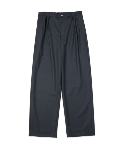 CULLNI(クルニ)の「Dry Gabardine 4Tuck Wide Pants(スラックス・メンズ・ピンク/ブラック/グレー/ネイビー・1/2/0)」の3枚目の写真