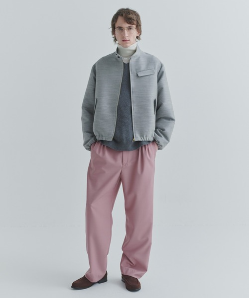 CULLNI(クルニ)の「Dry Gabardine 4Tuck Wide Pants(スラックス・メンズ・ピンク/ブラック/グレー/ネイビー・1/2/0)」の6枚目の写真
