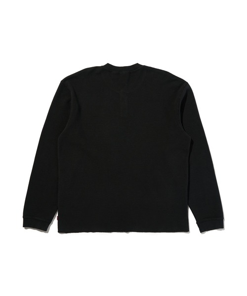 Levi's(リーバイス)の「Levi's/リーバイス リラックス ロングスリーブ ヘンリーTシャツ(Tシャツ/カットソー・メンズ・ブラック・XL/S/M)」の5枚目の写真