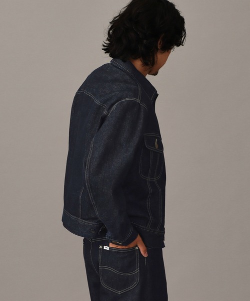 Lee（リー）の「【101 101周年記念特別モデル】ANNIVERSARY 101 RIDERS JACKET セットアップ可（デニムジャケット・メンズ・インディゴブルー・SMALL/X-LARGE/LARGE/MEDIUM）」の4枚目の写真