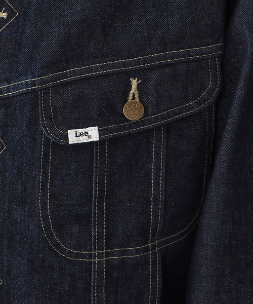 Lee（リー）の「【101 101周年記念特別モデル】ANNIVERSARY 101 RIDERS JACKET セットアップ可（デニムジャケット・メンズ・インディゴブルー・SMALL/X-LARGE/LARGE/MEDIUM）」の7枚目の写真