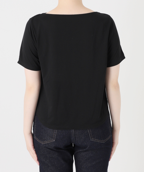 SLOBE IENA(スローブイエナ)の「ソフト天竺ドレープTEE(Tシャツ/カットソー・レディース・ブラック/ブラウン・FREE)」の20枚目の写真