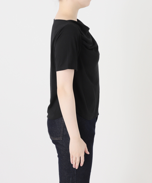 SLOBE IENA(スローブイエナ)の「ソフト天竺ドレープTEE(Tシャツ/カットソー・レディース・ブラック/ブラウン・FREE)」の21枚目の写真