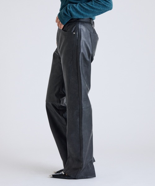 Lui's(ルイス)の「フェイクレザー切替5ポケットパンツ(その他パンツ・レディース・ブラック/グレー・36/38)」の14枚目の写真