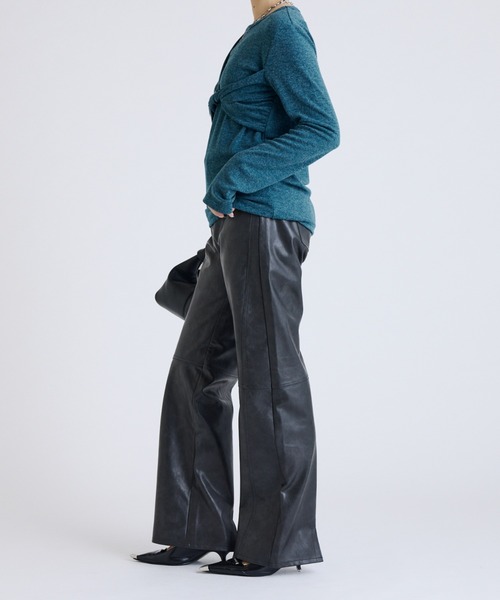 Lui's(ルイス)の「フェイクレザー切替5ポケットパンツ(その他パンツ・レディース・ブラック/グレー・36/38)」の19枚目の写真