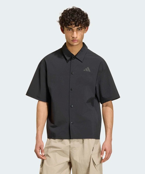 adidas(アディダス)の「シティ テック シャツ / アディダス adidas(Tシャツ/カットソー・メンズ・ブラック・XX-LARGE/LARGE/MEDIUM/X-LARGE)」の1枚目の写真