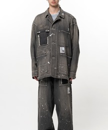 Maison MIHARA YASUHIRO（メゾンミハラヤスヒロ）の「Stripe Denim Chore Jacket（デニムジャケット）」