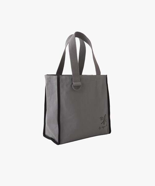 To b. by agnes b.(トゥービーバイアニエスベー)の「To b. by agnes b.× green label relaxing コットン パイピング ミニトートバッグ(トートバッグ・レディース・グレー・FREE)」の3枚目の写真
