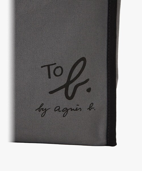 To b. by agnes b.(トゥービーバイアニエスベー)の「To b. by agnes b.× green label relaxing コットン パイピング ミニトートバッグ(トートバッグ・レディース・グレー・FREE)」の6枚目の写真