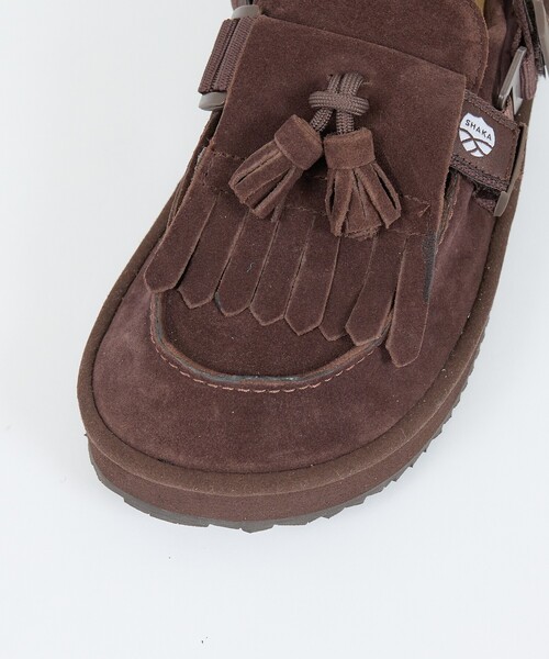 SHAKA(シャカ)の「【SHAKA / シャカ】キルトタッセル ミュールサンダル / SK-296 MOC MULE TASSEL SUEDE(モカシン/デッキシューズ・メンズ・ベージュ/ダークブラウン/ブラック・28/27/26)」の17枚目の写真