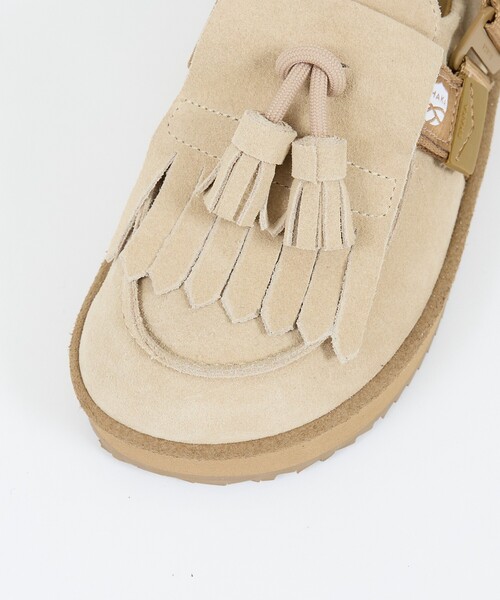 SHAKA(シャカ)の「【SHAKA / シャカ】キルトタッセル ミュールサンダル / SK-296 MOC MULE TASSEL SUEDE(モカシン/デッキシューズ・メンズ・ベージュ/ダークブラウン/ブラック・28/27/26)」の12枚目の写真