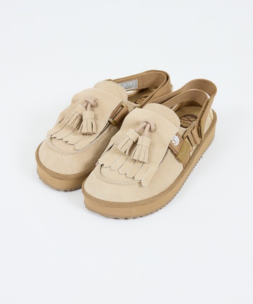 SHAKA(シャカ)の「【SHAKA / シャカ】キルトタッセル ミュールサンダル / SK-296 MOC MULE TASSEL SUEDE(モカシン/デッキシューズ・メンズ・ベージュ/ダークブラウン/ブラック・28/27/26)」の4枚目の写真