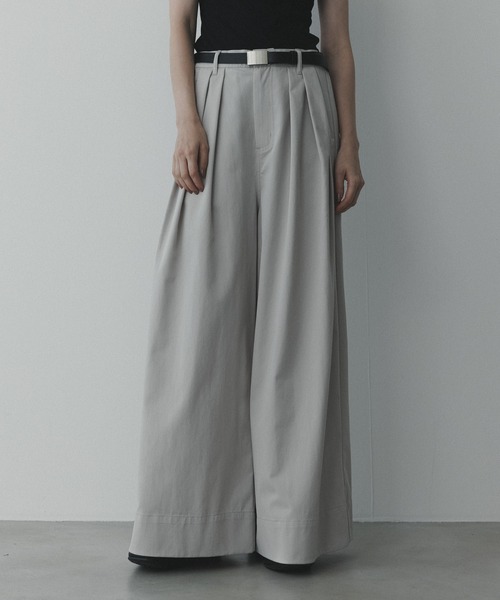remer(リメール)の「remer 26秋冬新作 - loose powdery touch deep tuck wide PT / パウダリータッチ ディープタックワイドパンツ(その他パンツ・メンズ・ダークグレー/オフホワイト/ブラック・X-SMALL/LARGE/MEDIUM/SMALL)」の18枚目の写真