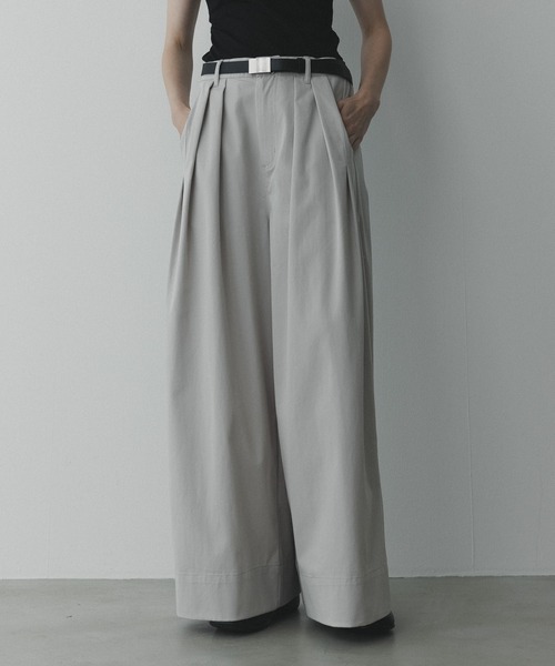 remer(リメール)の「remer 26秋冬新作 - loose powdery touch deep tuck wide PT / パウダリータッチ ディープタックワイドパンツ(その他パンツ・メンズ・ダークグレー/オフホワイト/ブラック・X-SMALL/LARGE/MEDIUM/SMALL)」の20枚目の写真