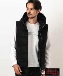 NICOLE CLUB FOR MEN（ニコルクラブフォーメン）の「【NICOLE SPORTS】ロゴデザインパテッドベスト（ダウンベスト）」