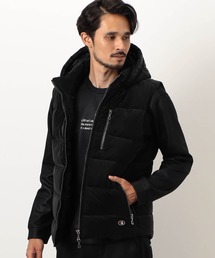 NICOLE CLUB FOR MEN（ニコルクラブフォーメン）の「【NICOLE SPORTS】ロゴデザインパテッドベスト（ダウンベスト）」