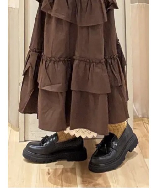 Samansa Mos2（サマンサ モスモス）の「タッセルローファー《S／XL WEB限定サイズ》（ドレスシューズ・レディース・ダークブラウン/ブラック・M/L/S/XL）」の20枚目の写真