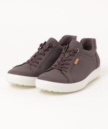 ECCO 快適 SOFT 7 レディース 本革 レースアップスニーカー