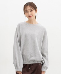 裾ゴムギャザースウェット
