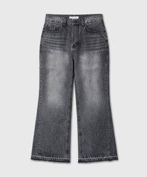 DIVEIN（ダイブイン）の「LOOSED SEMI FLARE DENIM PANTS (WASHED BLACK)（デニムパンツ）」