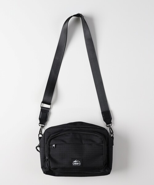 BACK NUMBER(バックナンバー)の「CAMP7 スクエアショルダーバッグ(ショルダーバッグ・メンズ・ブラック/ダークグレー・99)」の2枚目の写真