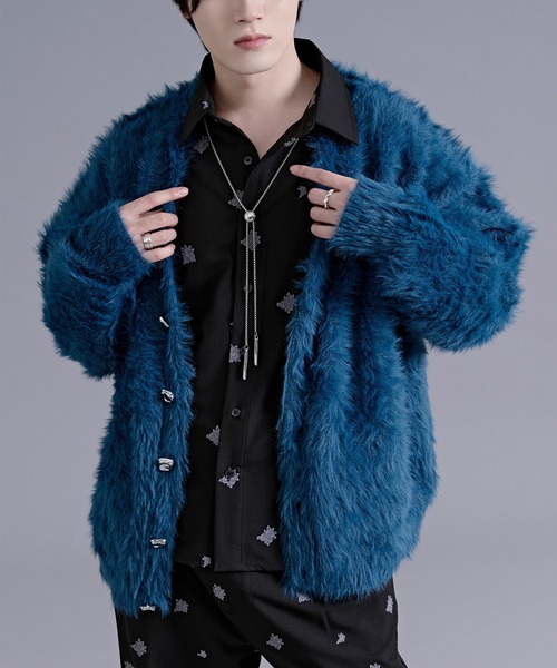 Ellno Loset(エルノロゼット)の「オールオーバーフラワー刺繍シャツ/SETUP対応(シャツ/ブラウス・メンズ・オフホワイト/ブラック・SMALL/LARGE/MEDIUM)」の10枚目の写真