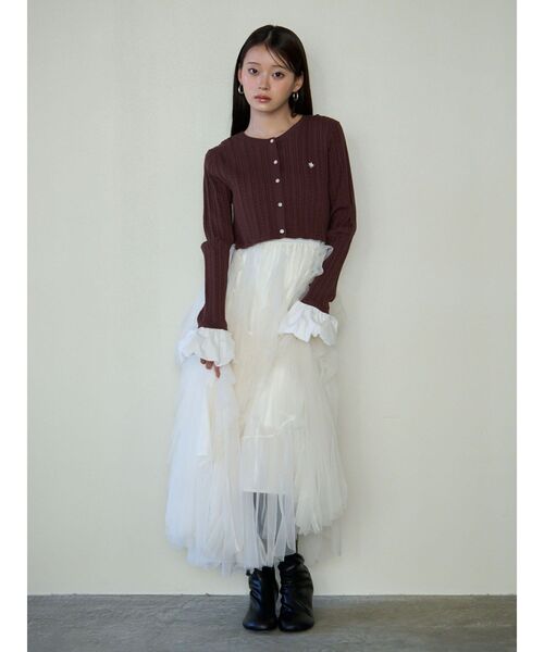 LAGUNAMOON(ラグナムーン)の「ラッフルボリュームチュールスカート(スカート・レディース・ホワイト/その他1・SMALL/MEDIUM)」の7枚目の写真
