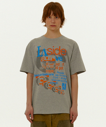 Inside Curve Tee Melange Gray