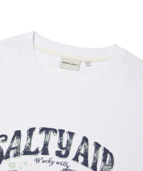 Wacky WiLLy(ワッキーウィリー)の「ウィメンズオーバーサイズヴィンテージグラフィック半袖Tシャツホワイト(Tシャツ/カットソー・レディース・その他・F)」の4枚目の写真