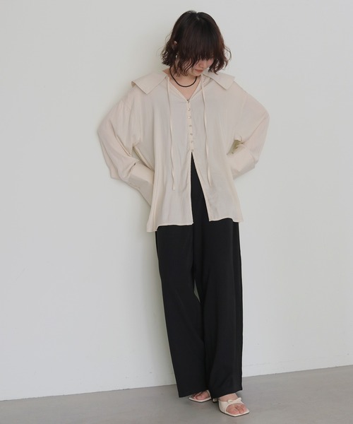 cheriella(シェリエラ)の「【cheriella】タックスラックス TUCK SLACKS(スラックス・レディース・ブラック/イエロー/オフホワイト・FREE)」の4枚目の写真