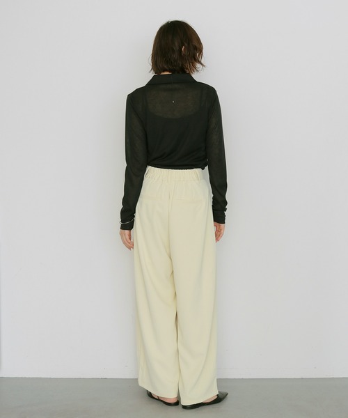 cheriella(シェリエラ)の「【cheriella】タックスラックス TUCK SLACKS(スラックス・レディース・ブラック/イエロー/オフホワイト・FREE)」の14枚目の写真