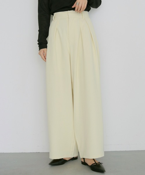 cheriella(シェリエラ)の「【cheriella】タックスラックス TUCK SLACKS(スラックス・レディース・ブラック/イエロー/オフホワイト・FREE)」の7枚目の写真
