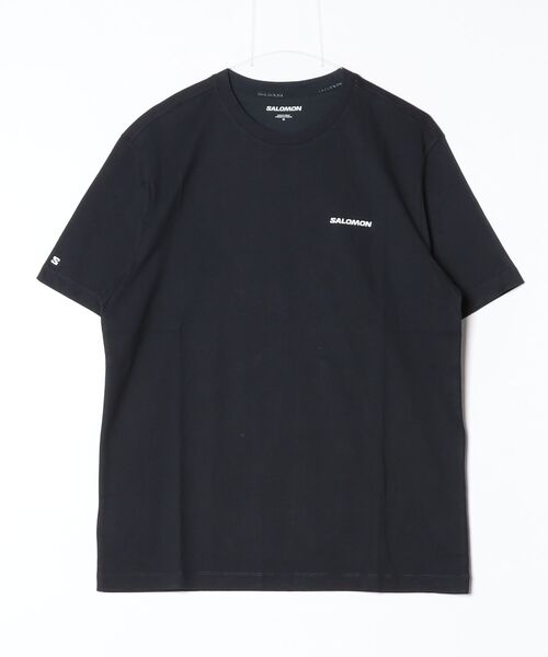 SALOMON(サロモン)の「【SALOMON】SALOMON LOGO TEE M(Tシャツ/カットソー・メンズ・ブラック・S/L/M)」の1枚目の写真