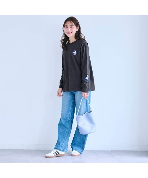 Disney(ディズニー)の「ユニセックス長袖Tシャツ(選べるキャラクター)【ディズニー】(Tシャツ/カットソー・レディース・ネイビー/ライトグレー/ブラック・S/L/M/LL)」の12枚目の写真
