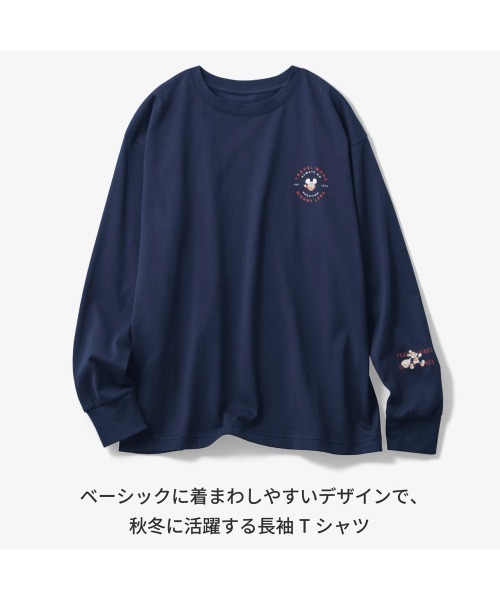Disney(ディズニー)の「ユニセックス長袖Tシャツ(選べるキャラクター)【ディズニー】(Tシャツ/カットソー・レディース・ネイビー/ライトグレー/ブラック・S/L/M/LL)」の22枚目の写真