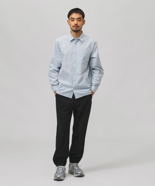 NEW BALANCE（ニューバランス）の「【別注】ニューバランス New Balance ベーシックシティーシャツ 限定コラボ（シャツ/ブラウス・メンズ・ブルー/ホワイト・S/M/L/LL）」の4枚目の写真