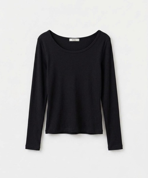 CANAL JEAN(キャナルジーン)の「El mar コットンラウンドネックロンT(Tシャツ/カットソー・レディース・ホワイト/ダークネイビー/チャコールグレー/ブラック・ONE SIZE)」の20枚目の写真