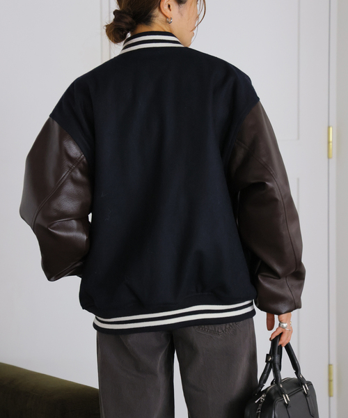 Russell Athletic(ラッセルアスレティック)の「別注【RUSSELL ATHLETIC*JM for JS】 サーモライトスタジャン(スタジャン・レディース・ネイビー・FREE)」の17枚目の写真
