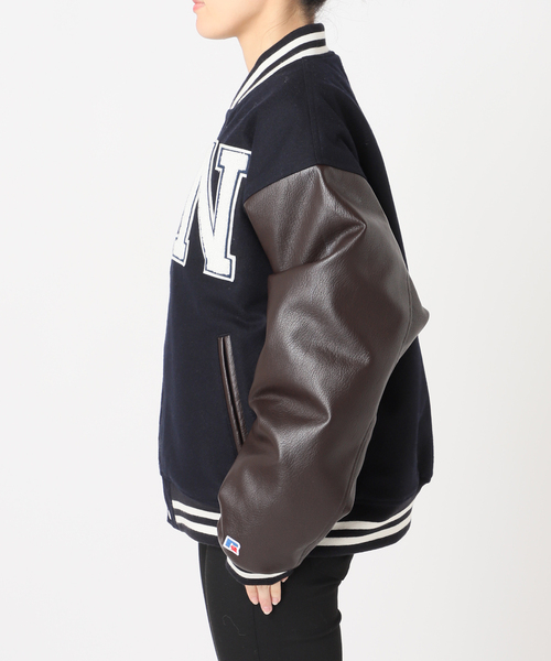 Russell Athletic(ラッセルアスレティック)の「別注【RUSSELL ATHLETIC*JM for JS】 サーモライトスタジャン(スタジャン・レディース・ネイビー・FREE)」の19枚目の写真