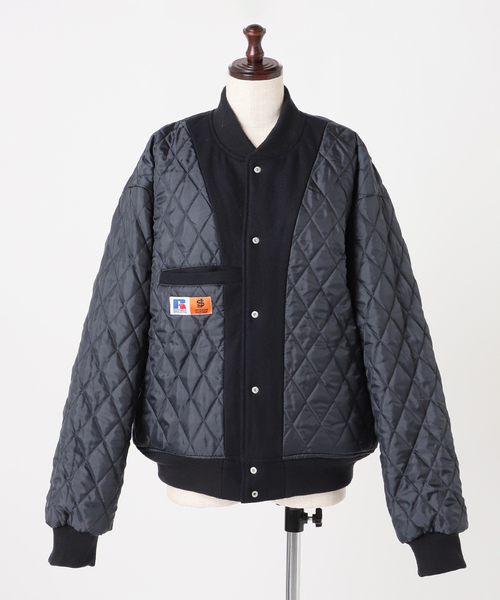 Russell Athletic(ラッセルアスレティック)の「別注【RUSSELL ATHLETIC*JM for JS】 サーモライトスタジャン(スタジャン・レディース・ネイビー・FREE)」の9枚目の写真