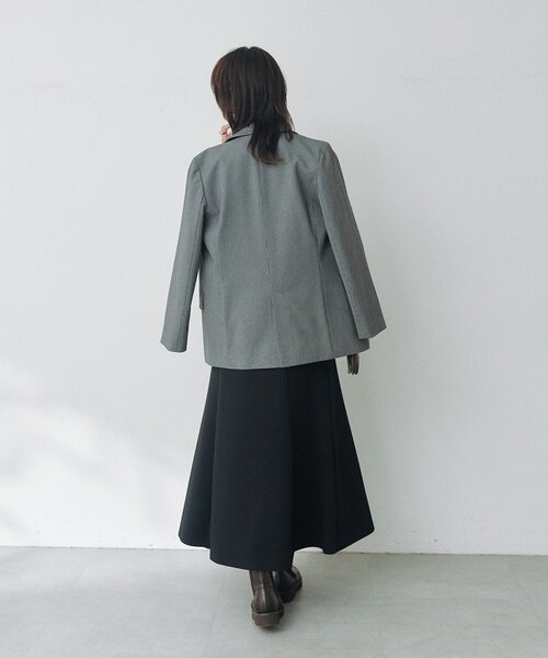 RIVE DROITE（リヴドロワ）の「【接触冷感/吸水速乾/紫外線防止/防シワ性】ジョーゼットマーメイドスカート（スカート・レディース・ブラック/グレイッシュベージュ/オフホワイト・36/38）」の16枚目の写真