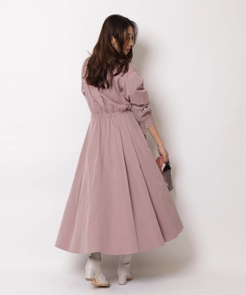 JUSGLITTY(ジャスグリッティー)の「ワークシャツワンピース(ワンピース・レディース・スモークピンク/チャコールグレー・2/1/0)」の19枚目の写真