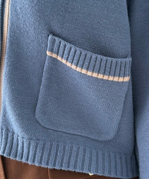 F i.n.t(フィント)の「ペキニーズ刺繍ライン使いニットカーディガン/fint フィント(カーディガン/ボレロ・レディース・アイボリー/レッド/ブルー・FREE)」の22枚目の写真