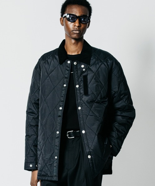 CRIMIE(クライミー)の「DIAMOND-QUILTED MID COAT(カバーオール・メンズ・ブラック・XXL/XL/L/M/S)」の1枚目の写真