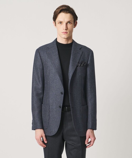 UNITED ARROWS(ユナイテッドアローズ)の「4プライ ウーステッド シングル 3ボタン テーラードジャケット CーMODEL(テーラードジャケット・メンズ・ネイビー・46/50/48)」の1枚目の写真